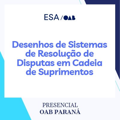 5824 Desenhos de Sistemas de Resolução de Disputas em Cadeia de Suprimentos