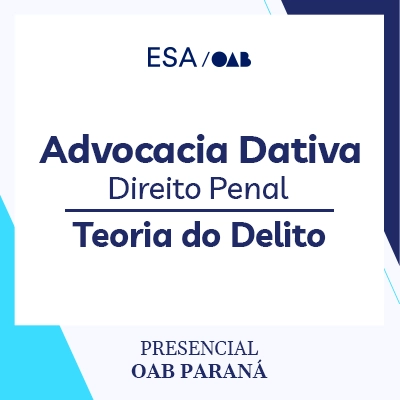 5959 Advocacia Dativa - Direito Penal - Teoria do Delito