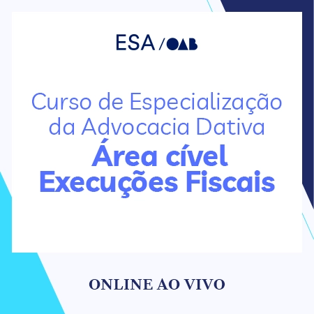 5976 Curso de Especialização da Advocacia Dativa - Área Cível - Execuções Fiscais